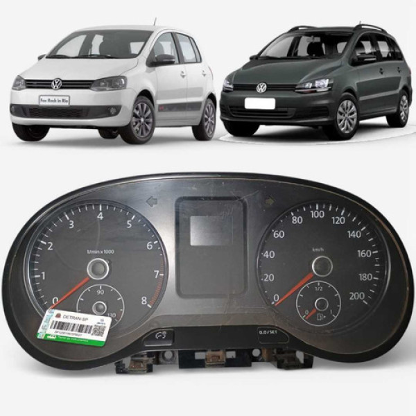 Painel Instrumento Volkswagen Fox Spacefox 2011 2012 2013 Preto