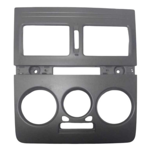 Moldura Painel Central Idea Strada Palio Siena 2007 A 2013 Cinza-escuro