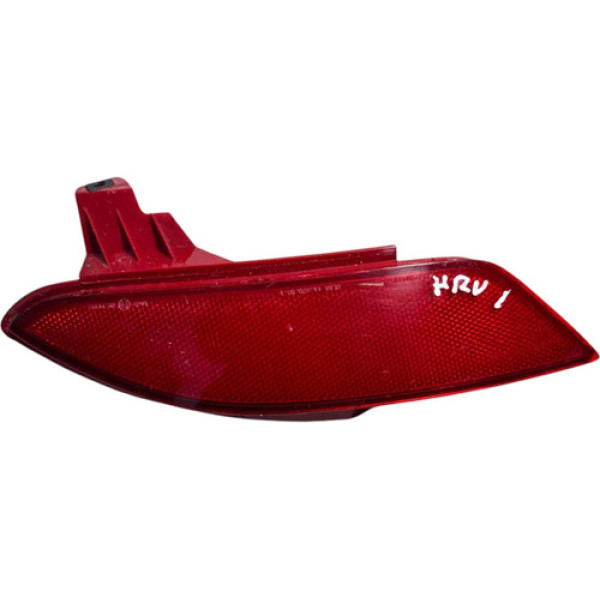 Refletor Traseiro Olho Gato Parachoque Honda Hrv 2016 A 2021 Vermelho