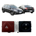 Botão Pisca Alerta Trava Renault Megane Grandtour 2006 2012 Preto