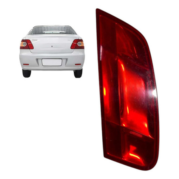 Lanterna Esquerda Mala Traseira Fiat Siena Orignal 2007 2008 Esquerdo/motorista Vermelho