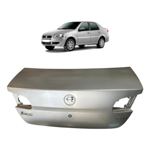 Tampa Traseira Fiat Siena 2005 2006 2007 2008 2009 Original Prateado
