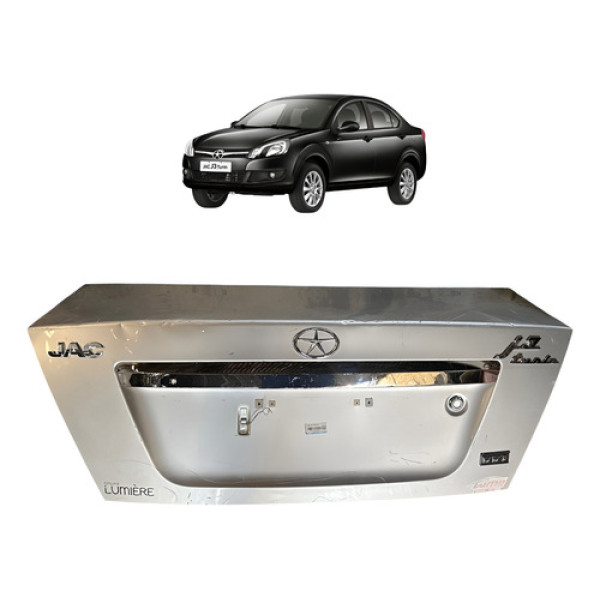 Tampa Traseira Jac J3 Turin 2011 2012 2013 Original Detalhes Prateado