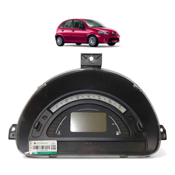 Painel Instrumento Citroen C3 Glx Manual 2012 2013 Preto