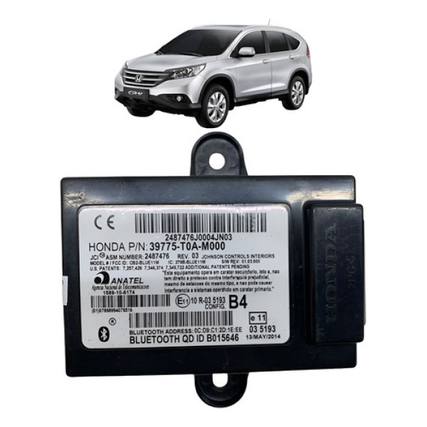 Módulo Bluetooth Central Honda Crv 2014 2015 39775t0am000