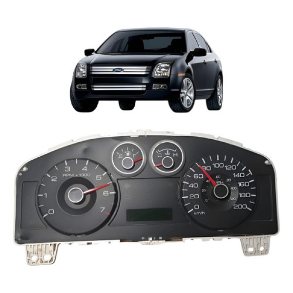 Painel Instrumento Ford Fusion Aut 2008 2009 S/ Acrilico Preto