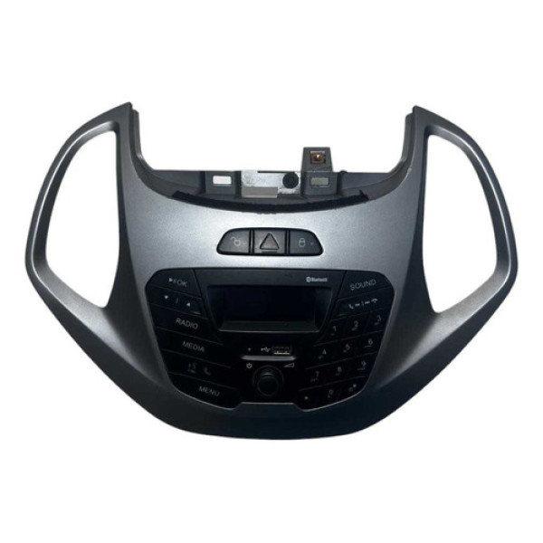 Moldura Acabamento Multimídia Ford Ka 2015 2016 A 2018 Prata