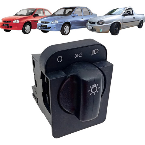 Botão Chave Luz Farol Corsa Sedan Wind Pickup 1994 1995 2010