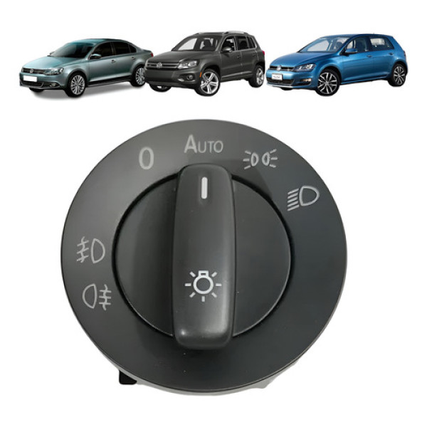 Interruptor Chave Farol Milha Neblina Luz Golf Tiguan Jetta