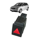 Botão Interruptor Pisca Alerta Volkswagen Polo 2003 2006 Preto