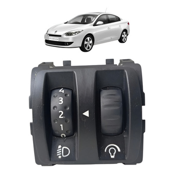 Botão Interruptor Pisca Alerta Renault Fluence 2011 2012 Preto