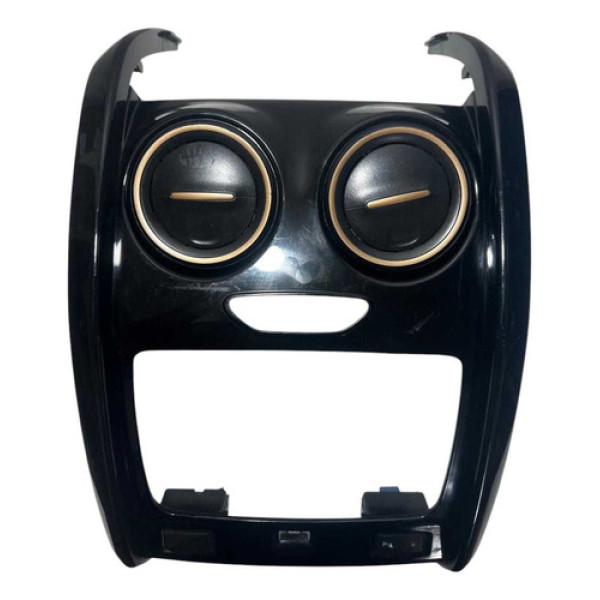 Moldura Painel Central Renault Duster 2016/2021 Orig Preto Preto Black Piano