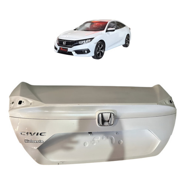 Tampa Traseira Porta Malas Civic 2017 2018 2019 2020 2021 Branca