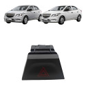 Botão Pisca Alerta Gm Onix Prisma 2013 2014 2015 2016 2017 Preto