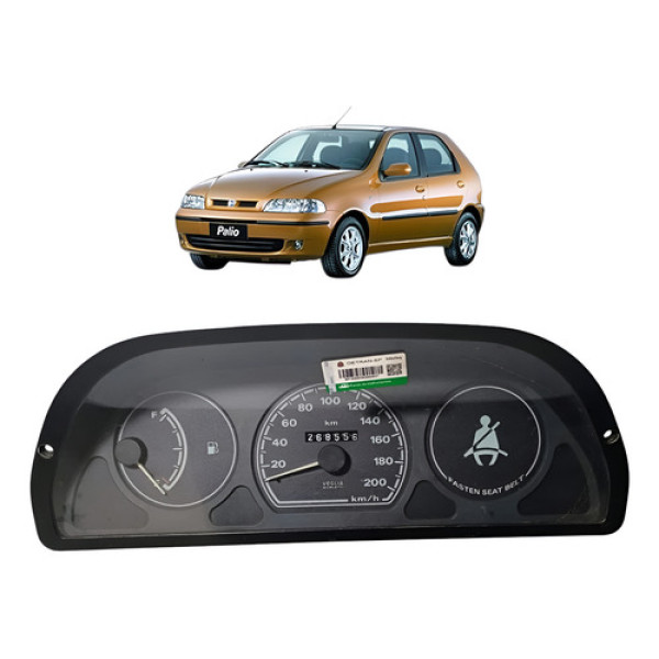 Painel Instrumento Fiat Fiorino 2000 2001 6062240010 - Preto Preto