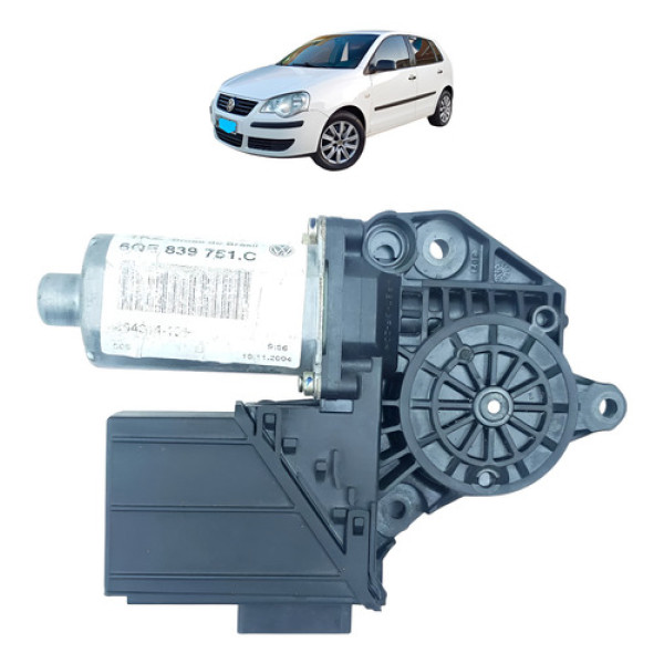 Motor Vidro Elétrico Traseira Esquerda Vw Polo 6qe839751