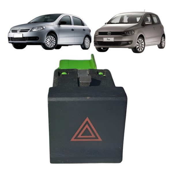 Botão Interruptor De Pisca Alerta Vw Fox Spacefox 5z0953509 Preto