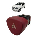 Botão Pisca Alerta Citroen C3 2008 2009 2012 96405776kr Vermelho