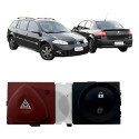Botão Pisca Alerta Trava Renault Megane Grandtour 2006 2012 Preto