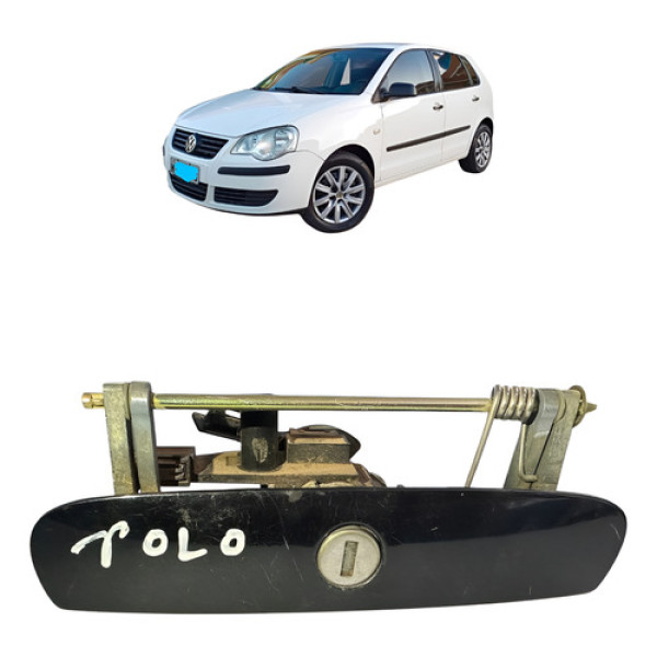 Puxador Tampa Traseira Polo Hatch No6q6827565-b Orig. Vw Preto