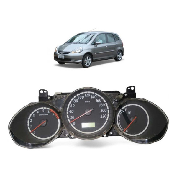 Painel Instrumento Honda Fit 2006 2007 2008 Preto
