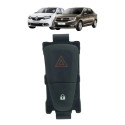 Botão Pisca Alerta Trava Renault Sandero Logan 2015 A 2021 Preto