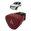 Botão Pisca Alerta Citroen C3 2008 2009 2010 96405776kr Vermelho